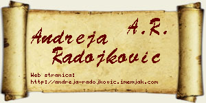 Andreja Radojković vizit kartica
